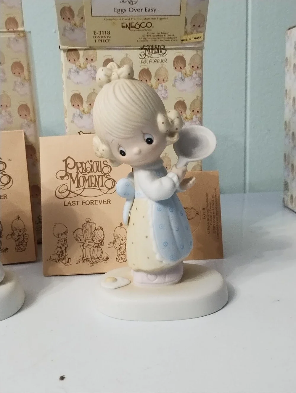 Vintage Precious Moments Figurines - #E 9265, & #E 2825 & # E 3118 Johnathan And
